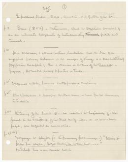 Handwritten notes on paper