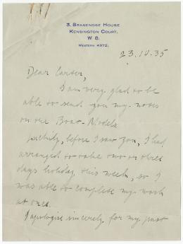 Handwritten notes on paper