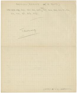 Handwritten notes on paper