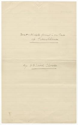 Handwritten notes on paper
