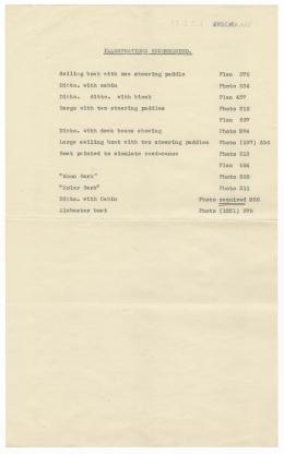 Typed notes on paper