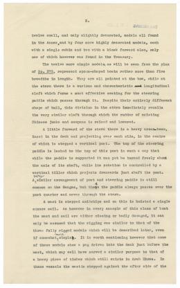 Typewritten and handwritten notes on paper