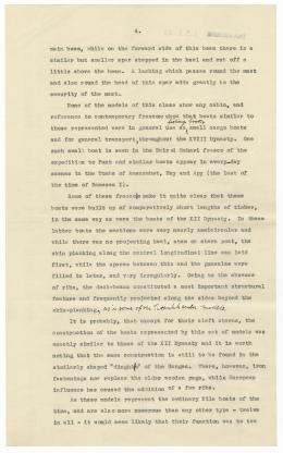 Typewritten and handwritten notes on paper