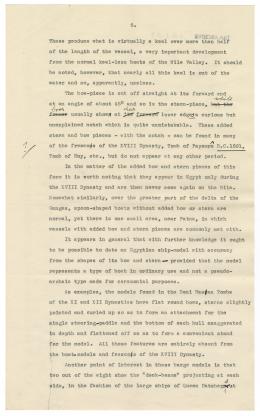Typewritten and handwritten notes on paper