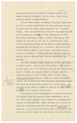 Typewritten and handwritten notes on paper