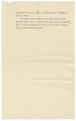 Typewritten and handwritten notes on paper