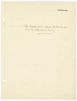 Handwritten notes on paper