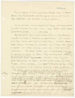 Handwritten notes on paper