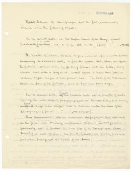 Handwritten notes on paper