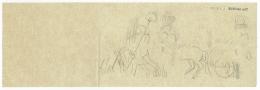 Drawing of temple scene