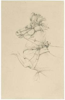 Photo of drawing of horse