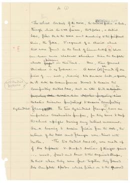 Handwritten notes on paper