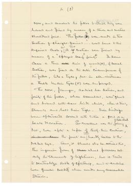 Handwritten notes on paper