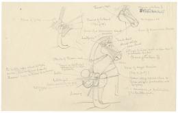 Drawing of parts of chariot