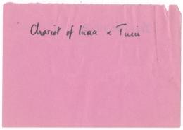 Handwritten notes on paper