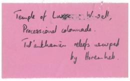 Handwritten notes on paper