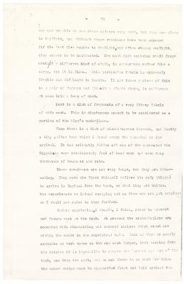Typed notes on paper 