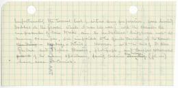 Handwritten notes on paper