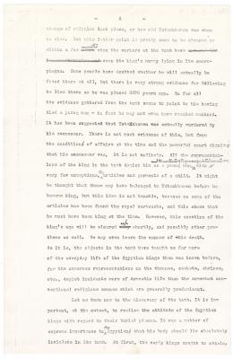 Typed notes on paper 