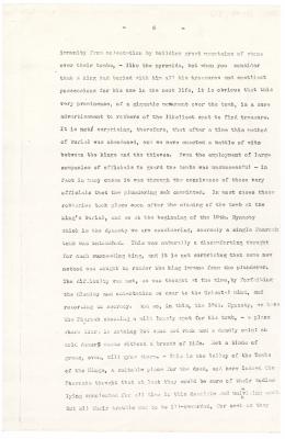Typed notes on paper