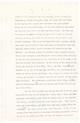 Typed notes on paper
