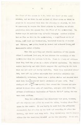 Typed notes on paper 