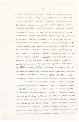 Typed notes on paper 