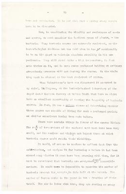 Typed notes on paper 
