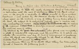 Handwritten notes on paper