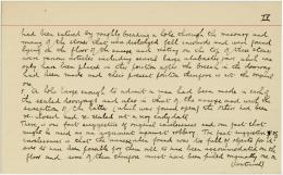Handwritten notes on paper