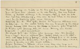 Handwritten notes on paper