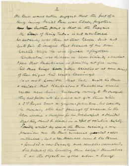 Handwritten notes on paper