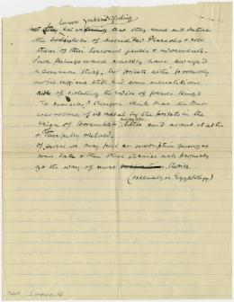Handwritten notes on paper