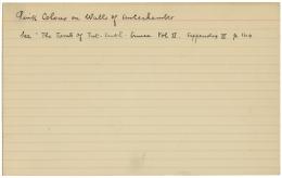 Handwritten notes on paper