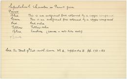 Handwritten notes on paper